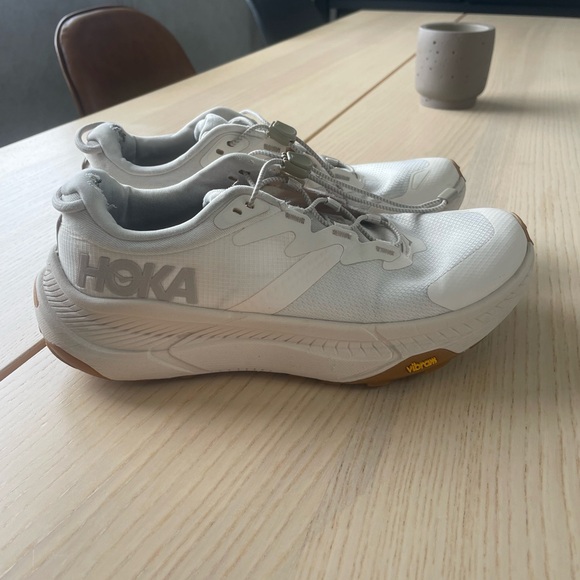 Hoka Shoes - HOKA Transport White Running Shoes women’s size 6.5, ladies Hoka shoes size 6.5